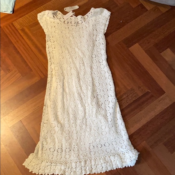 Anthropologie Dresses & Skirts - Anthropologie white knit dress